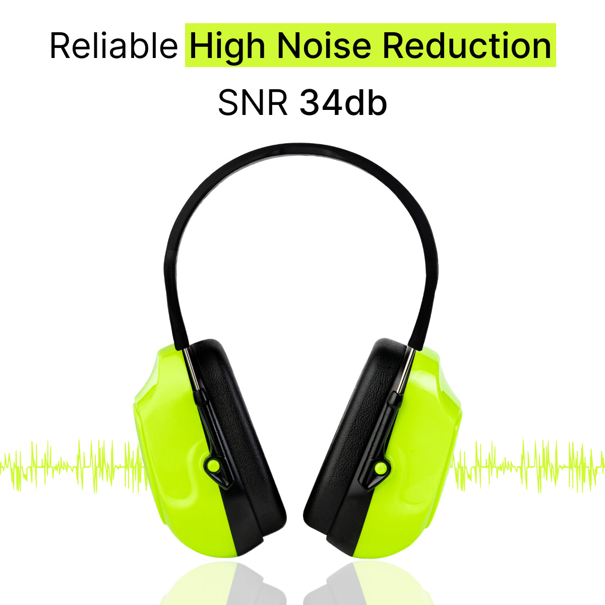 DOMIRA Ear Defenders 34dB – High-Performance Hearing Protection-Light Green