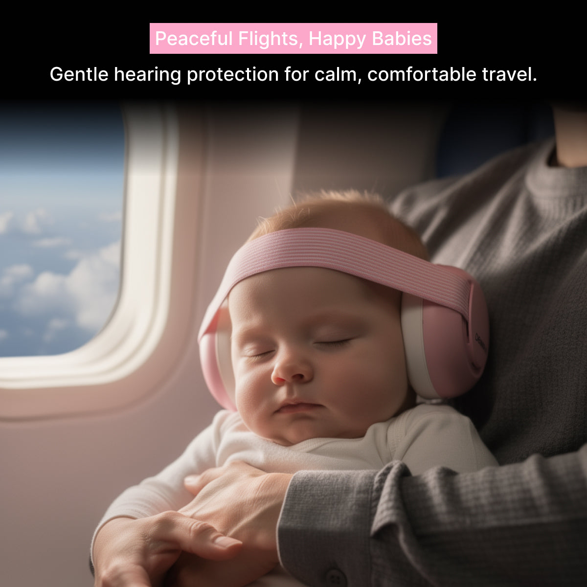 Baby Hearing Protection Ear Defenders 23dB SNR (Pink)