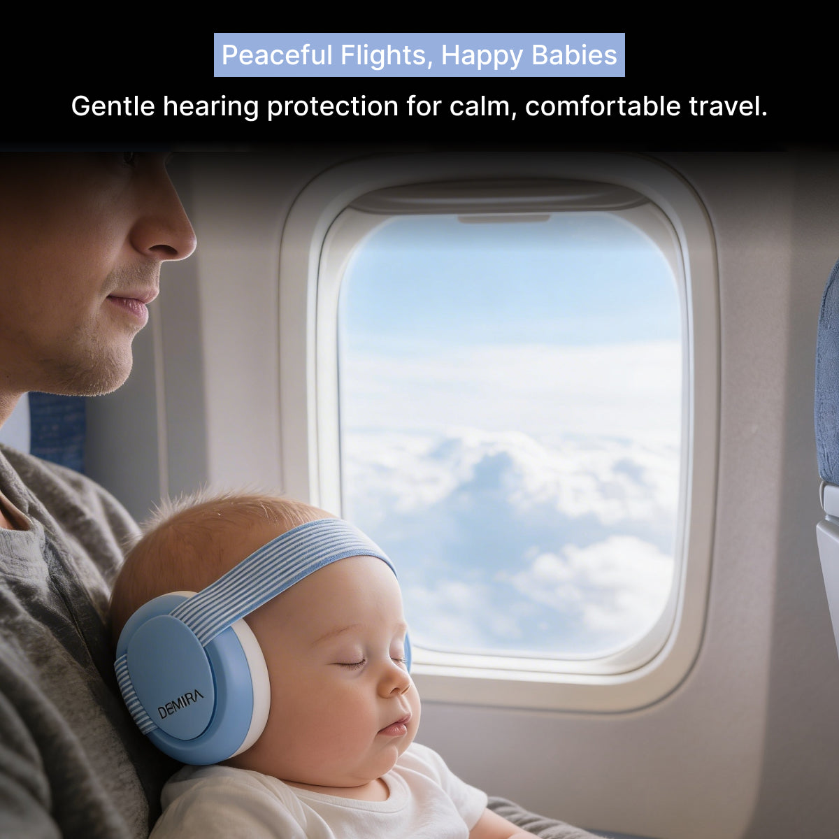 Baby Hearing Protection Ear Defenders 23dB SNR (Blue)