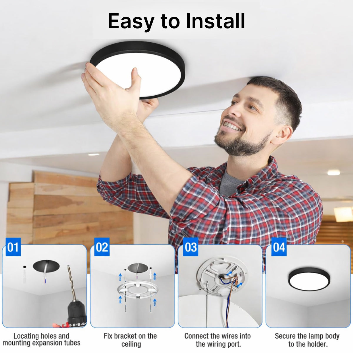 DOMIRA Slim Smart Ceiling Light smart voice control