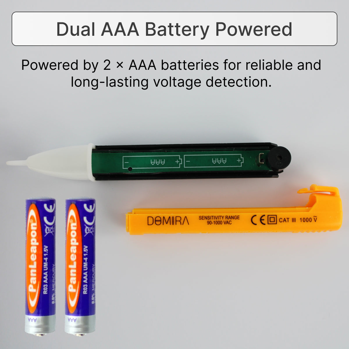 LED Light Test Pen - 90-1000V AC Voltage Tester with Light Alarm