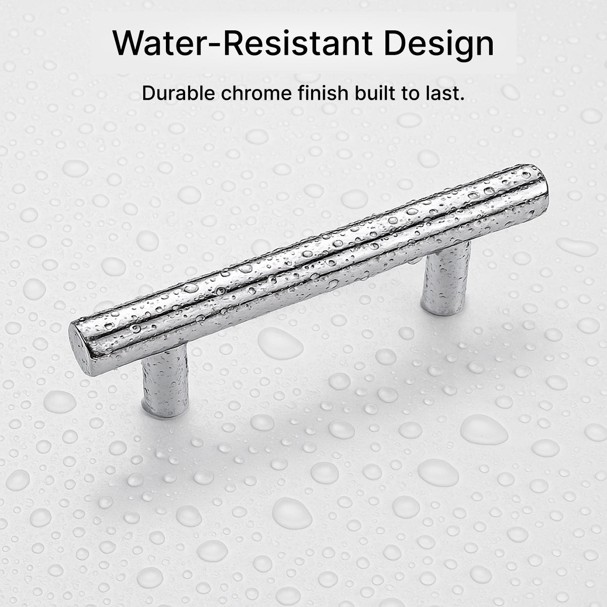 Premium Chrome Wardrobe Handles-Pack of 2 -160mm for Kitchen, Drawers