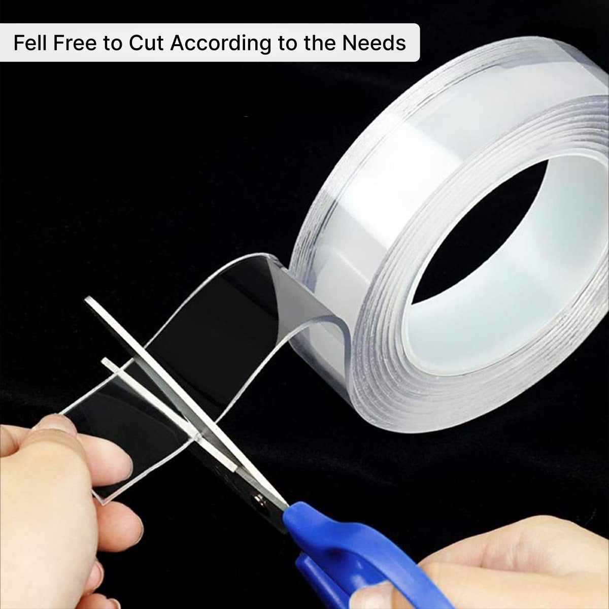 Transparent Nano Double-Sided Tape 5M – 2mm Thick, 2cm Wide, Reusable