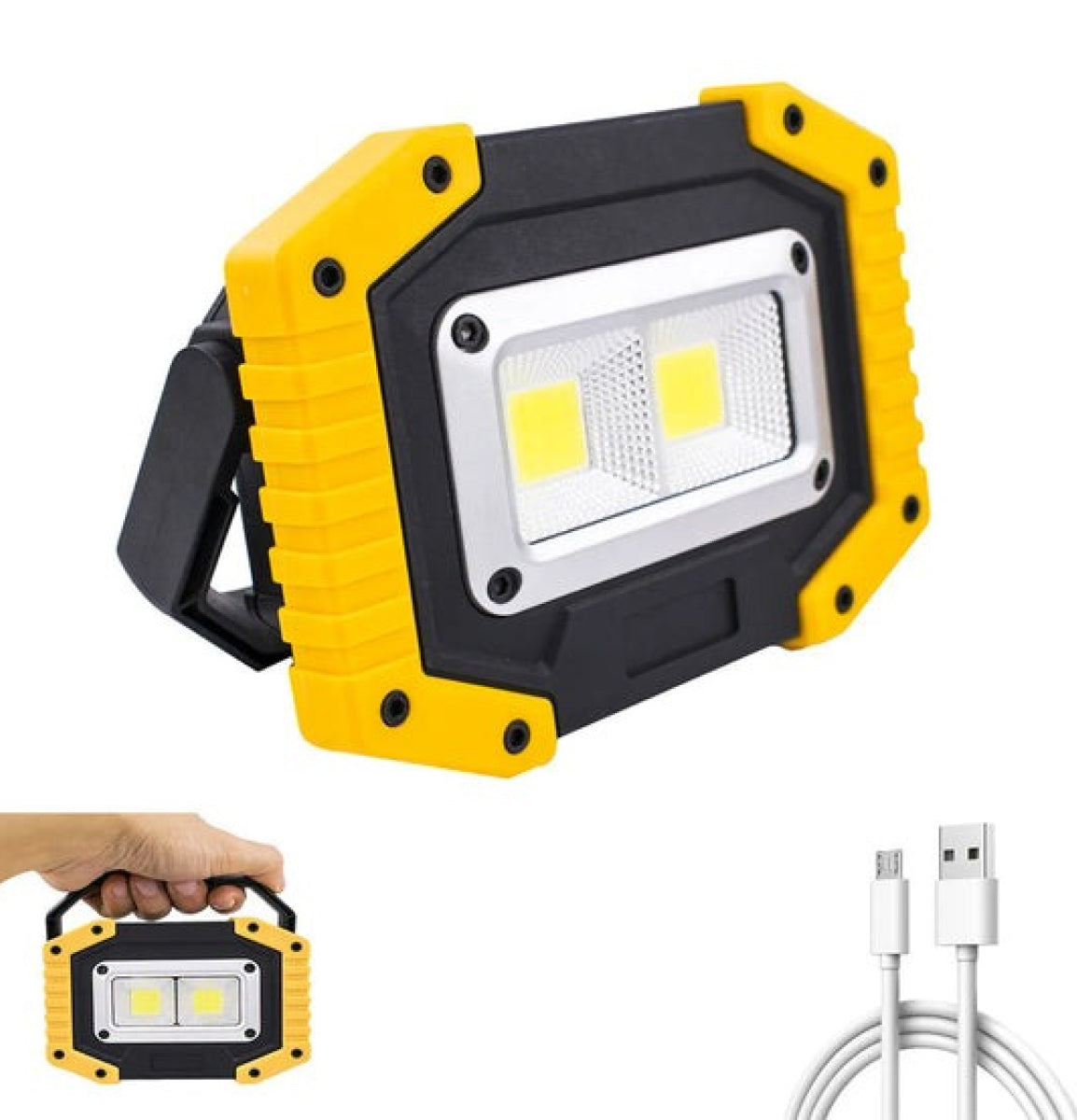 Rechargeable Cob Led Work Light Lamp with 3 Lights Modes