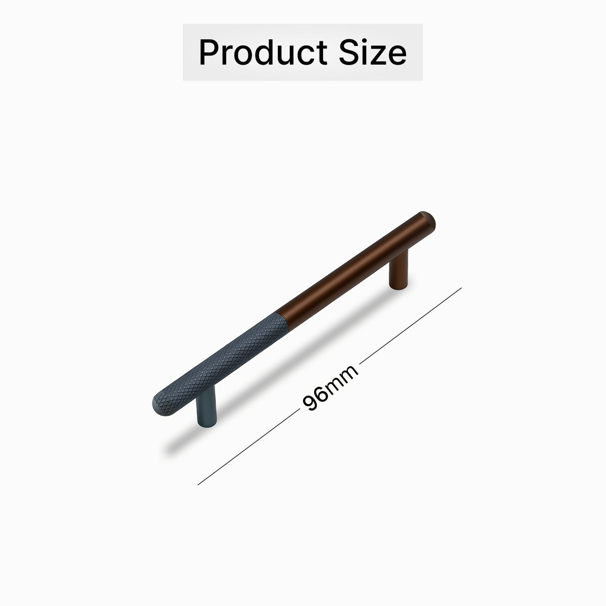 Two-Tone Aluminum Alloy Handle – Versatile Wardrobe & Kitchen Drawer Pull