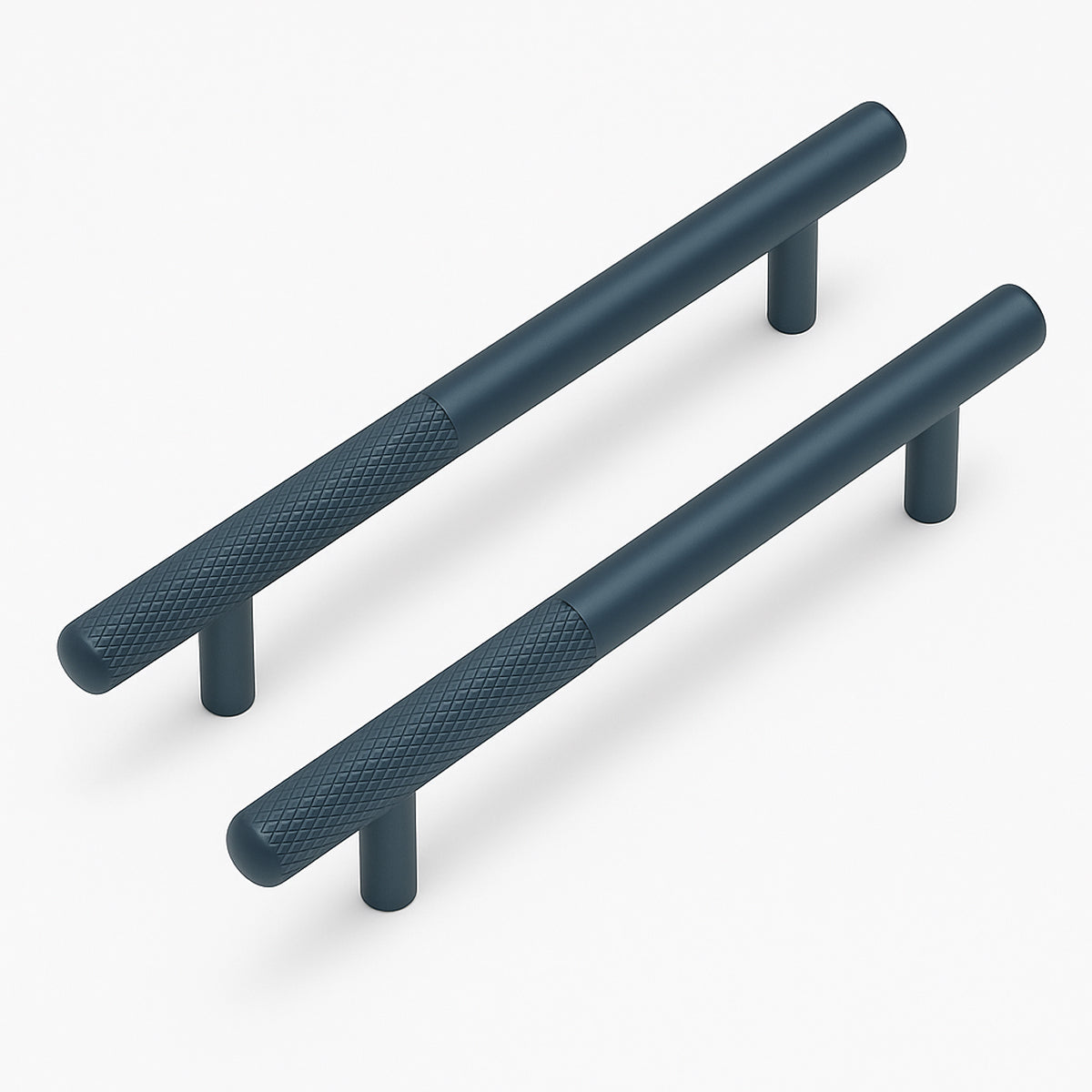 Two Tone Versatile Wardrobe Handles in Silver Finish Choices
