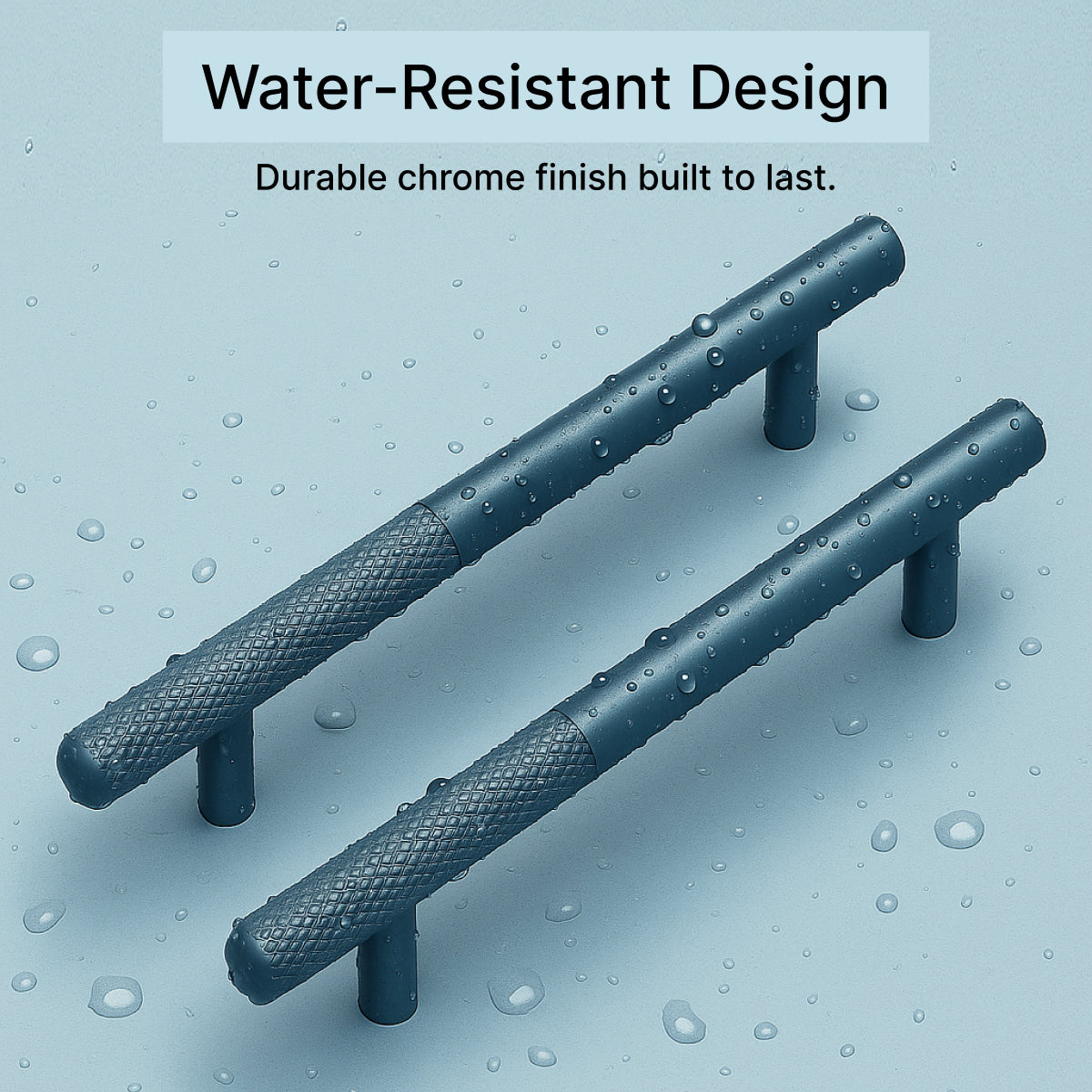 Two Tone Versatile Wardrobe Handles in Silver Finish Choices