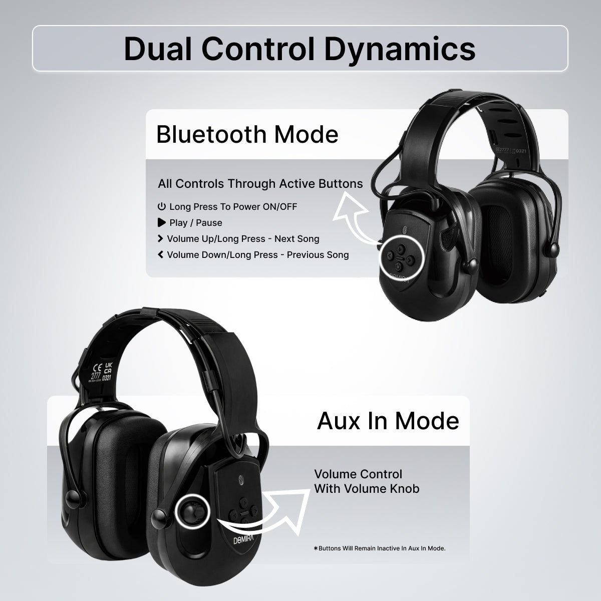 Bluetooth Shooting Ear Muffs SNR 30dB-Black