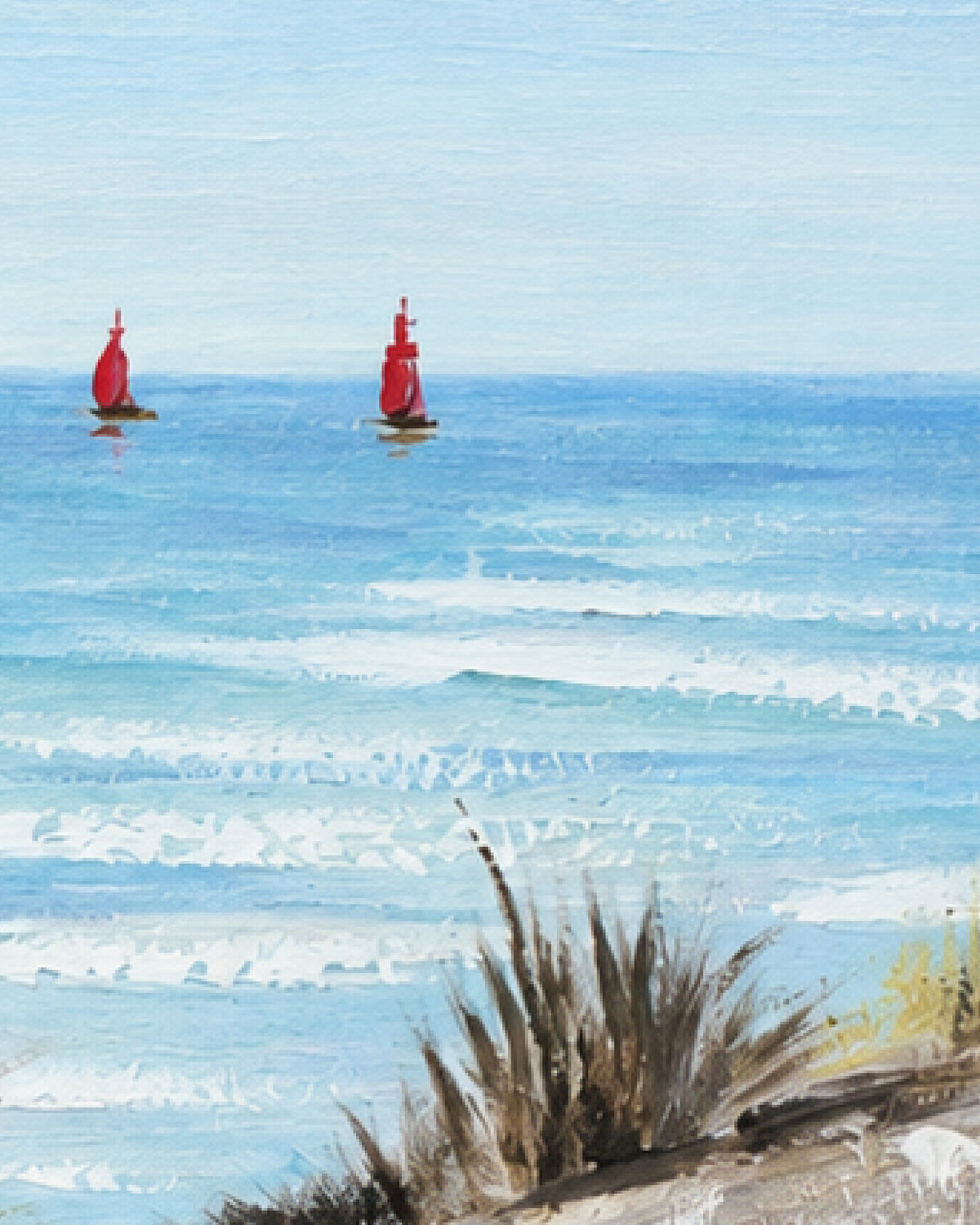 Reminiscence Handmade Lighthouse Painting
