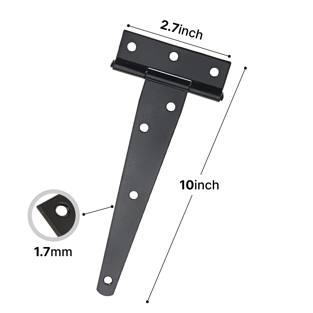 Domira Tee hinge 10 inch size