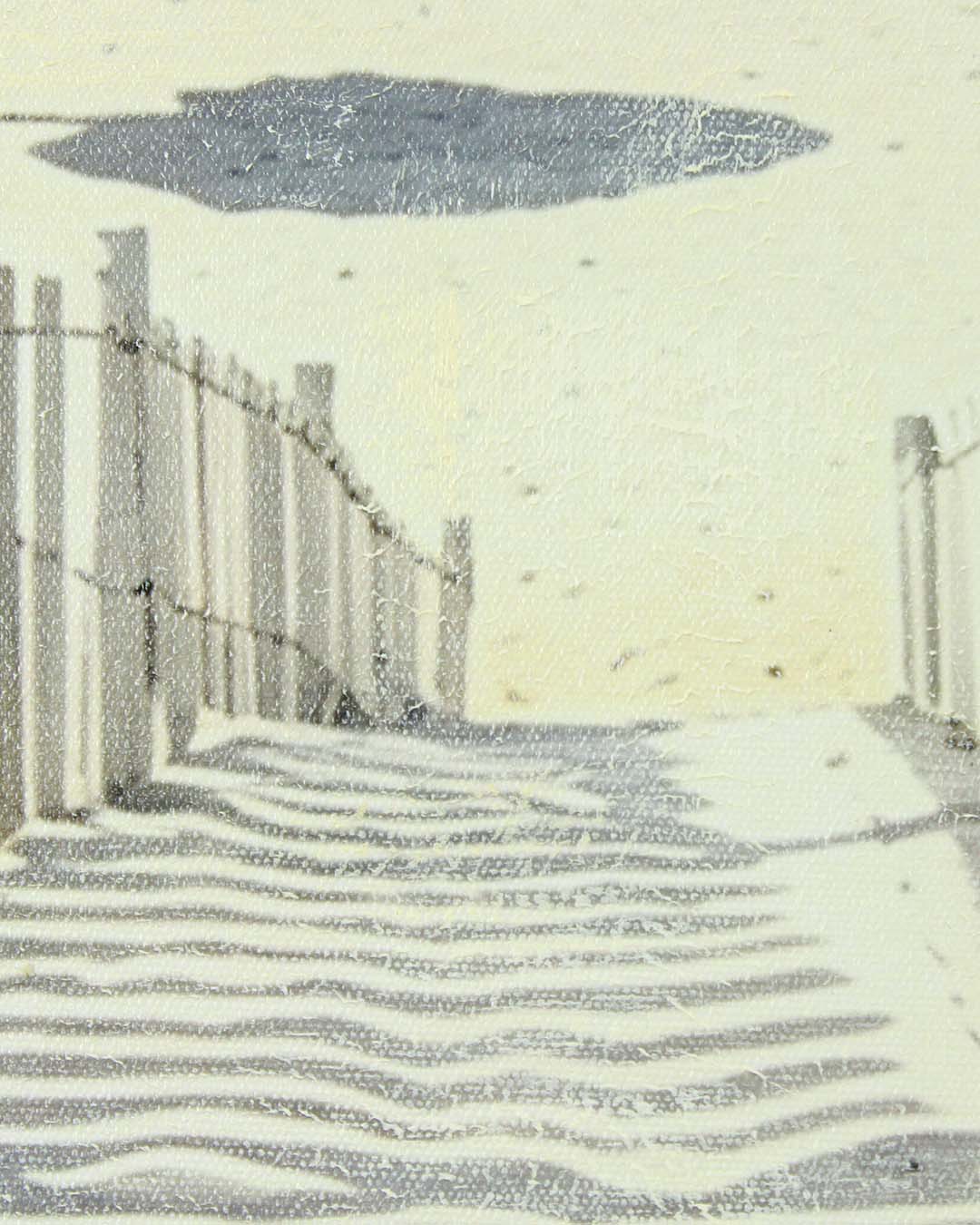 A Perfect Afternoon beach path canvas art close-up of the beach fence and path