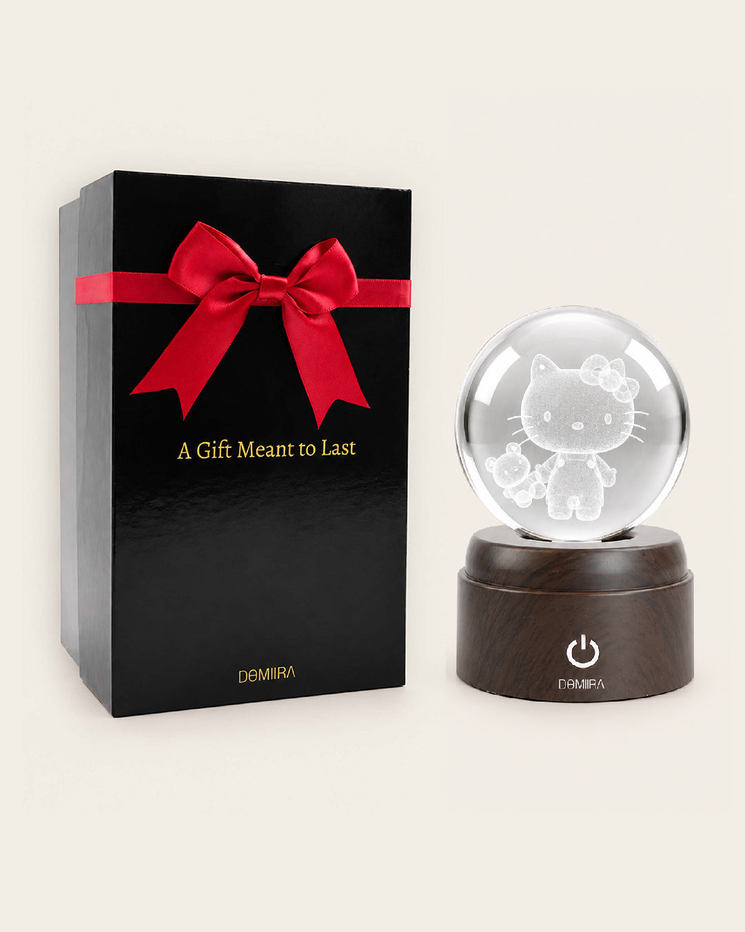 Sweet Adventure crystal globe with its gift box