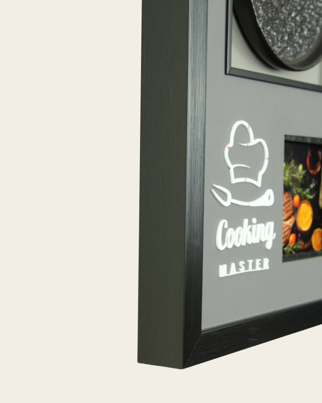 Before the First Course cutlery 3D shadow box wall art shadow box frame side profile