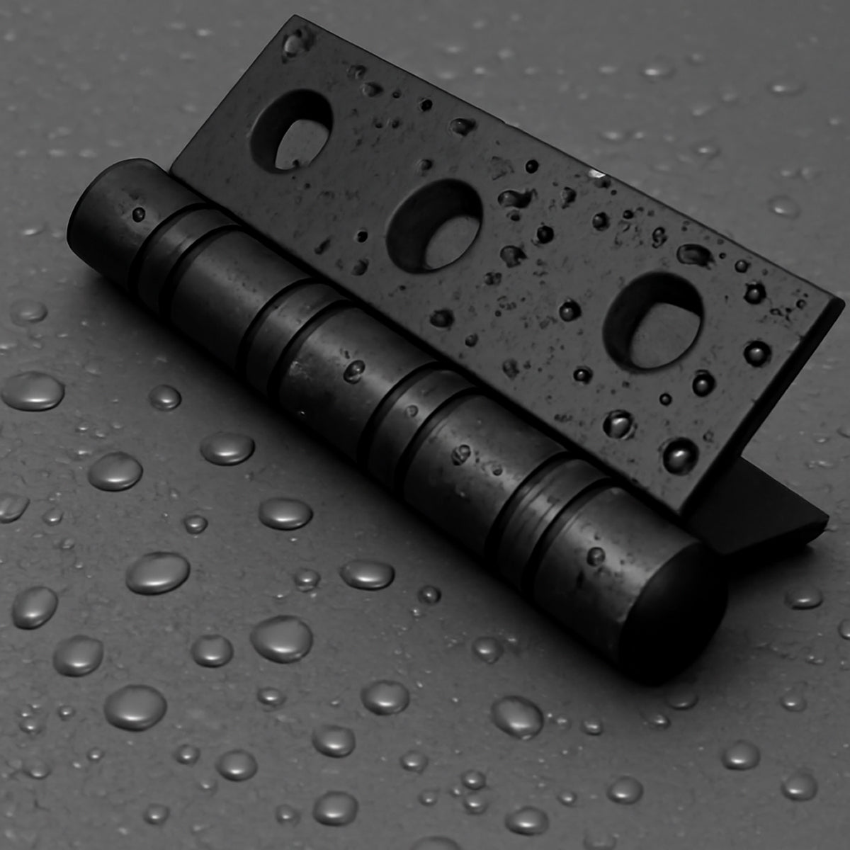 Black 3 inch door hinges for cupboard and cabinet use