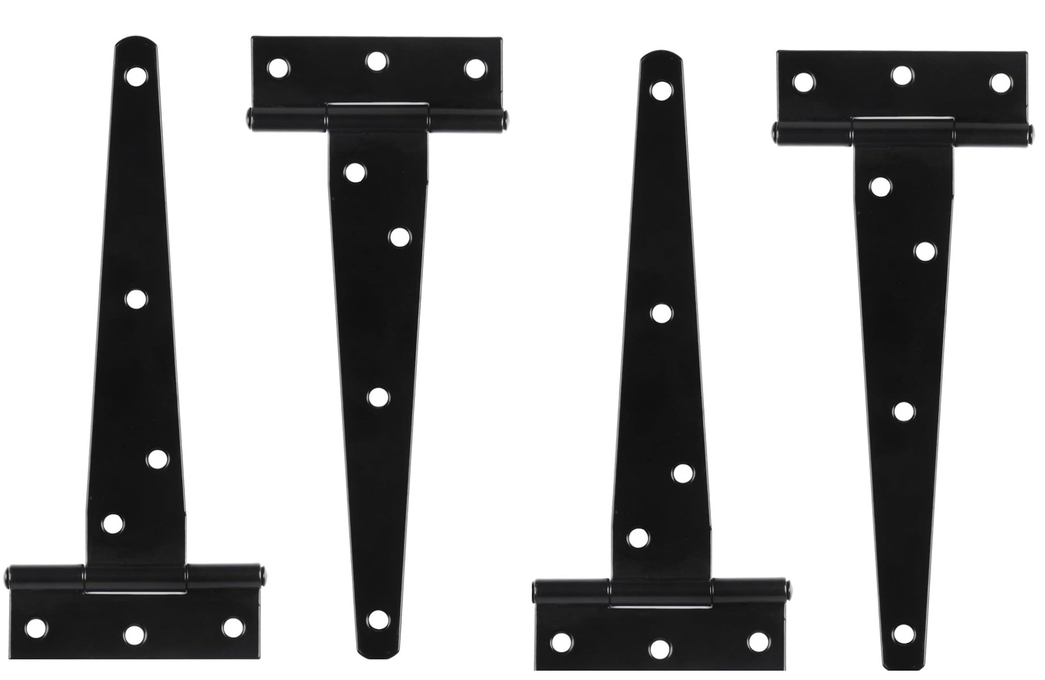 Black heavy duty tee hinges close up product image