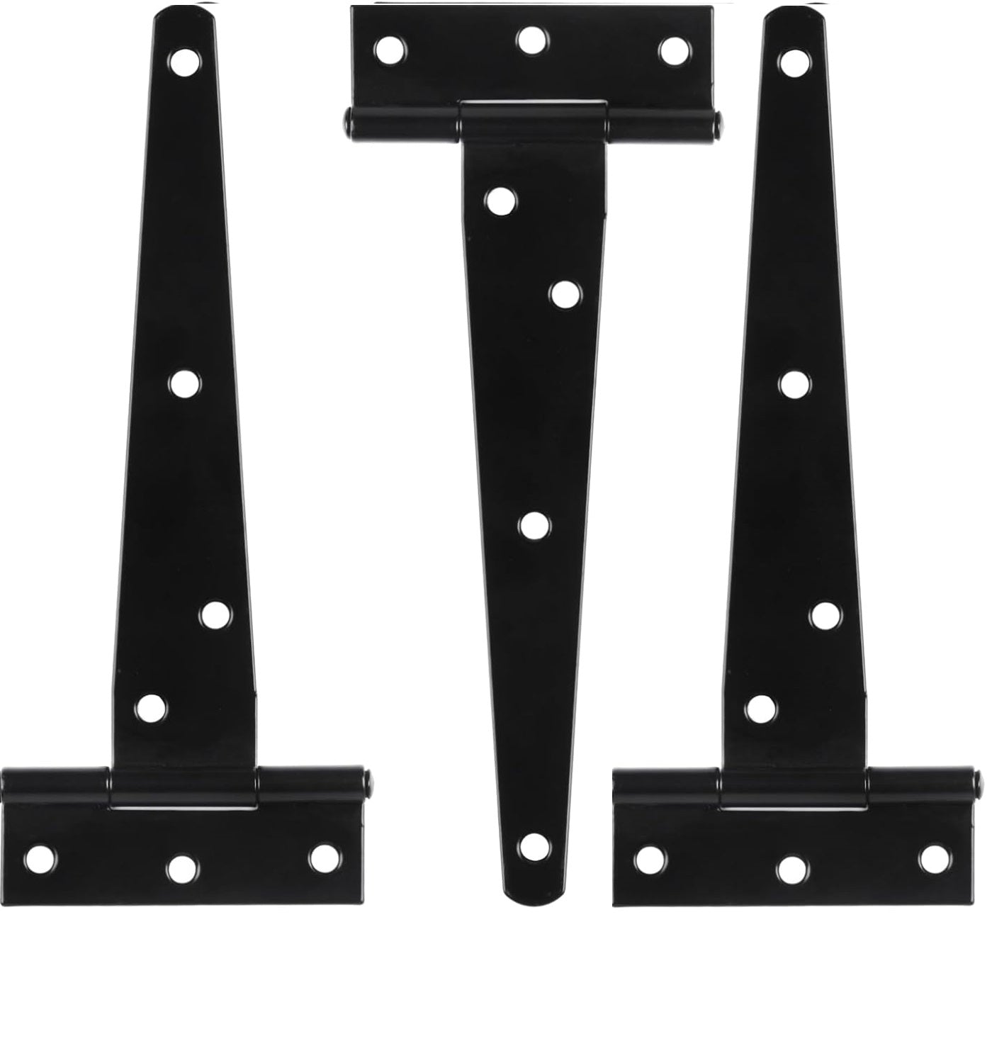 Black tee hinges for gates and shed doors