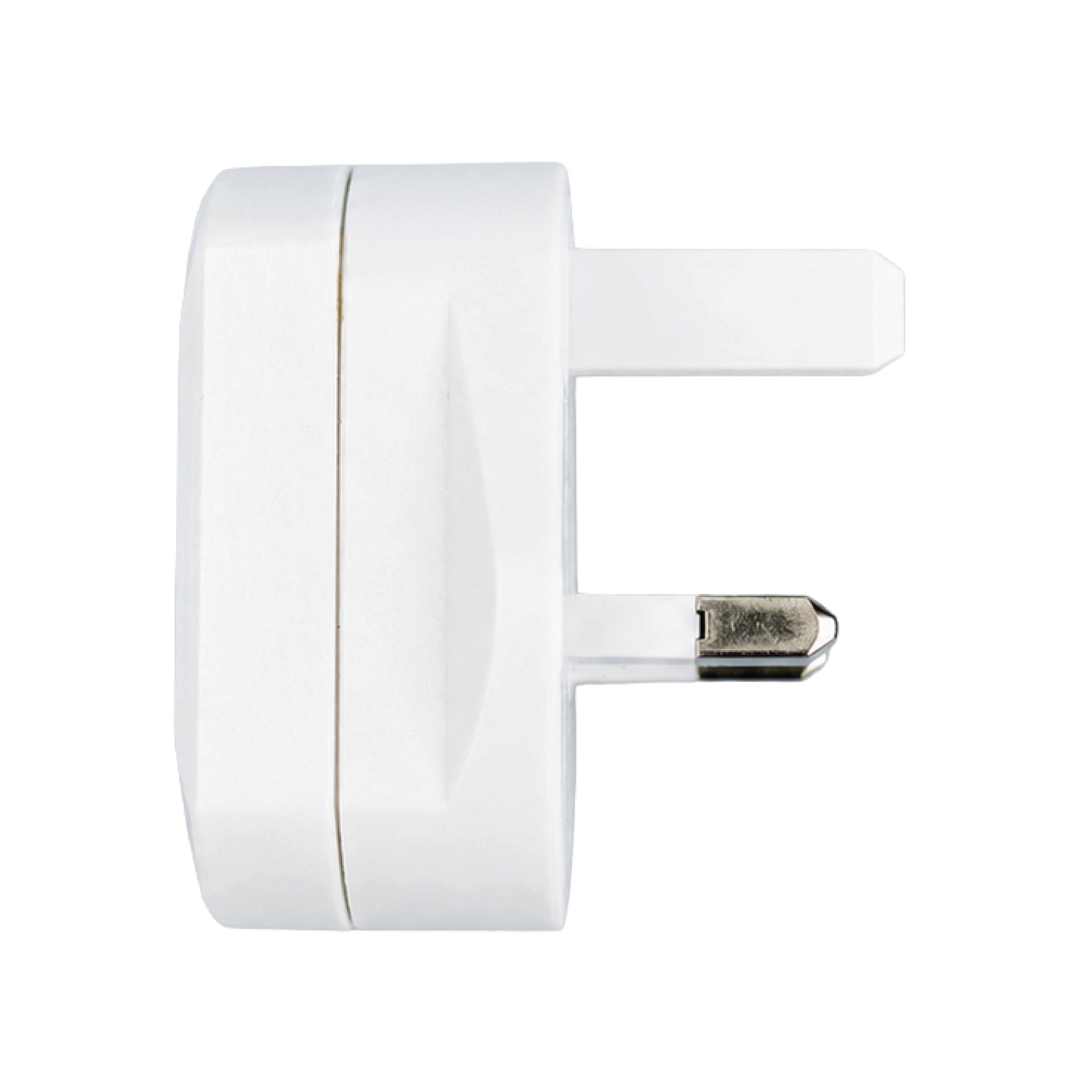 Side profile of both DOMIRA 2 pin to 3
pin adapters highlighting compact and
lightweight construction.