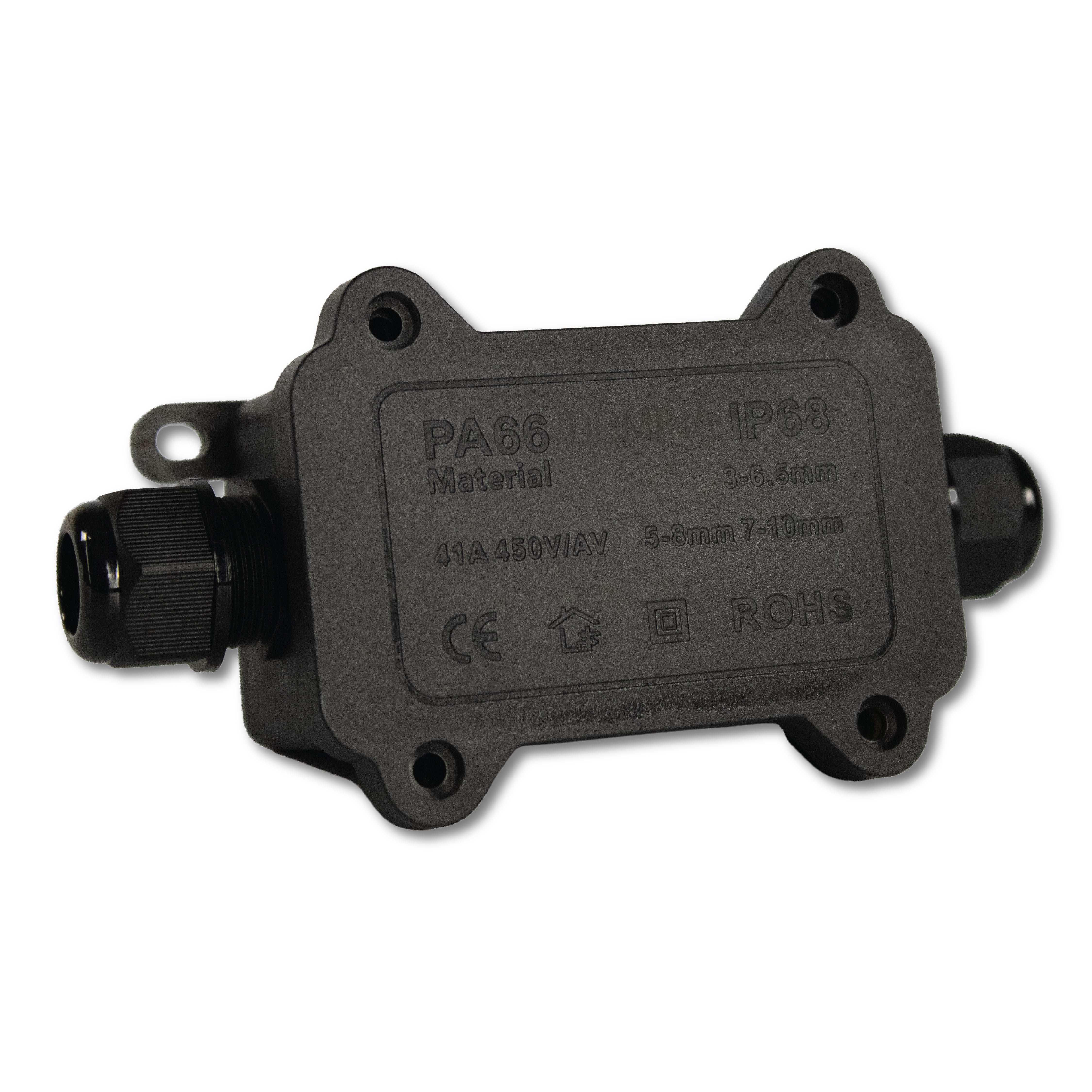 DOMIRA 2 Way Cable Connector Outdoor Junction Box IP68 Waterproof Polycarbonate Electrical Connector for Garden Lighting