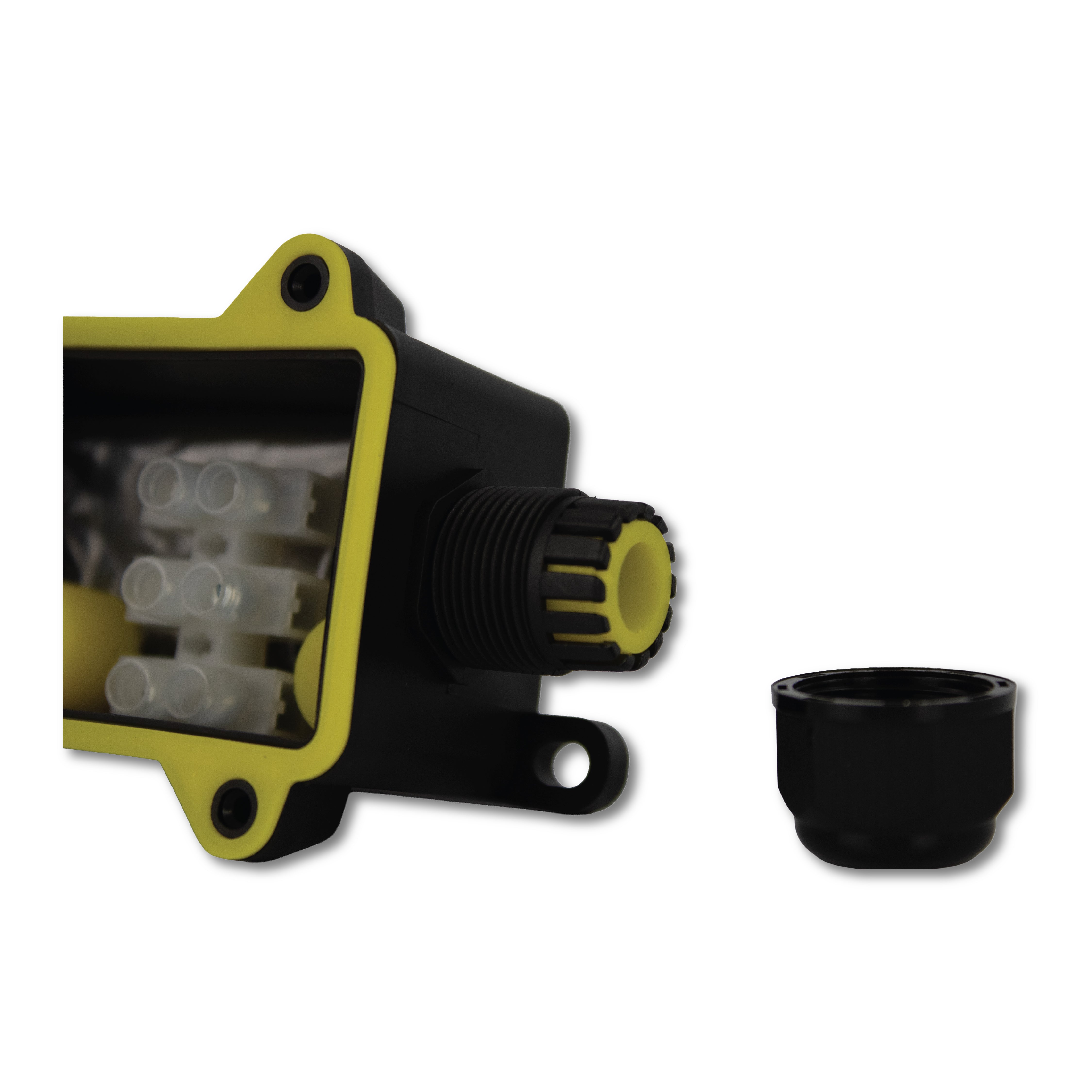 DOMIRA 2 Way Cable Connector Outdoor Junction Box IP68 Waterproof Polycarbonate Electrical Connector for Garden Lighting