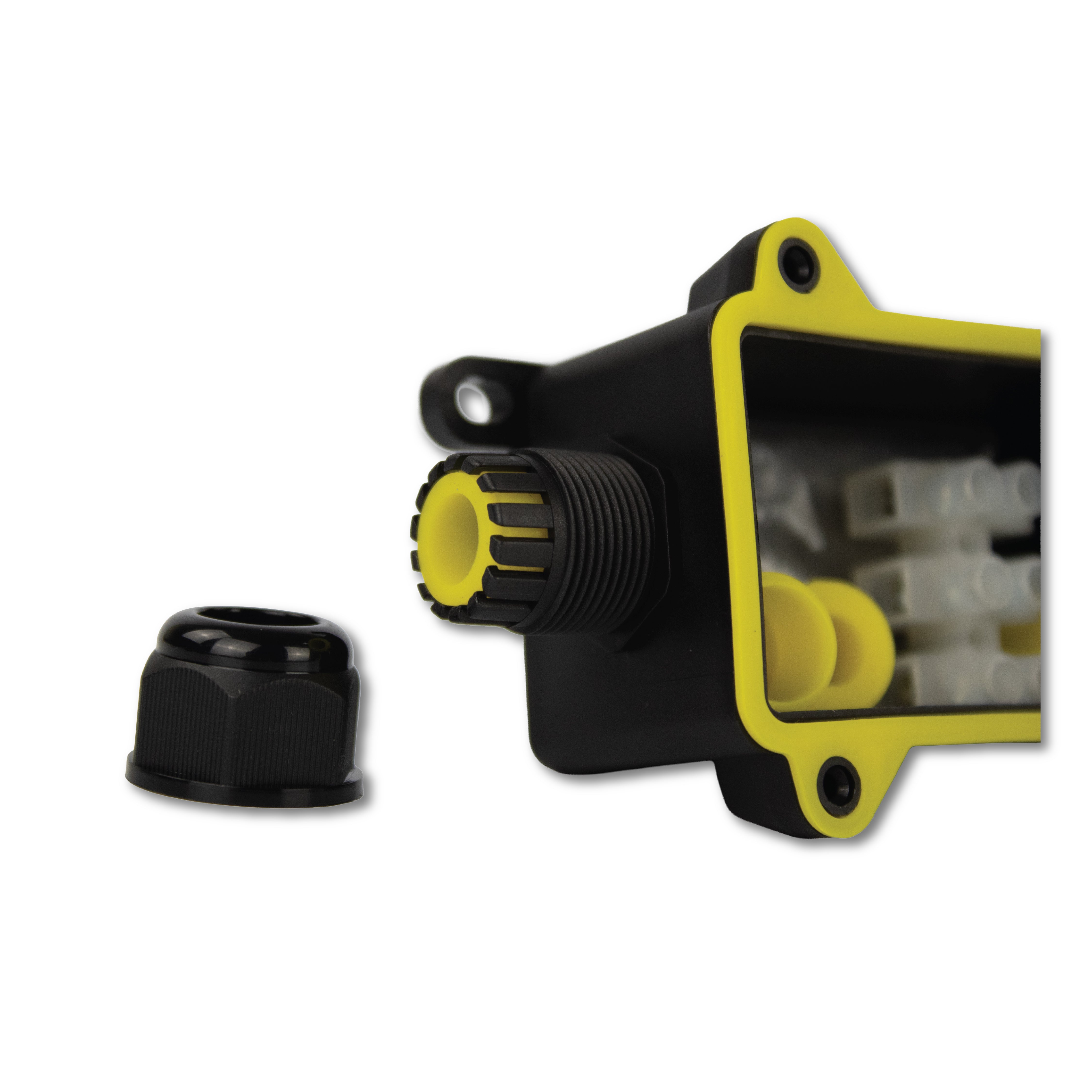DOMIRA 2 Way Cable Connector Outdoor Junction Box IP68 Waterproof Polycarbonate Electrical Connector for Garden Lighting