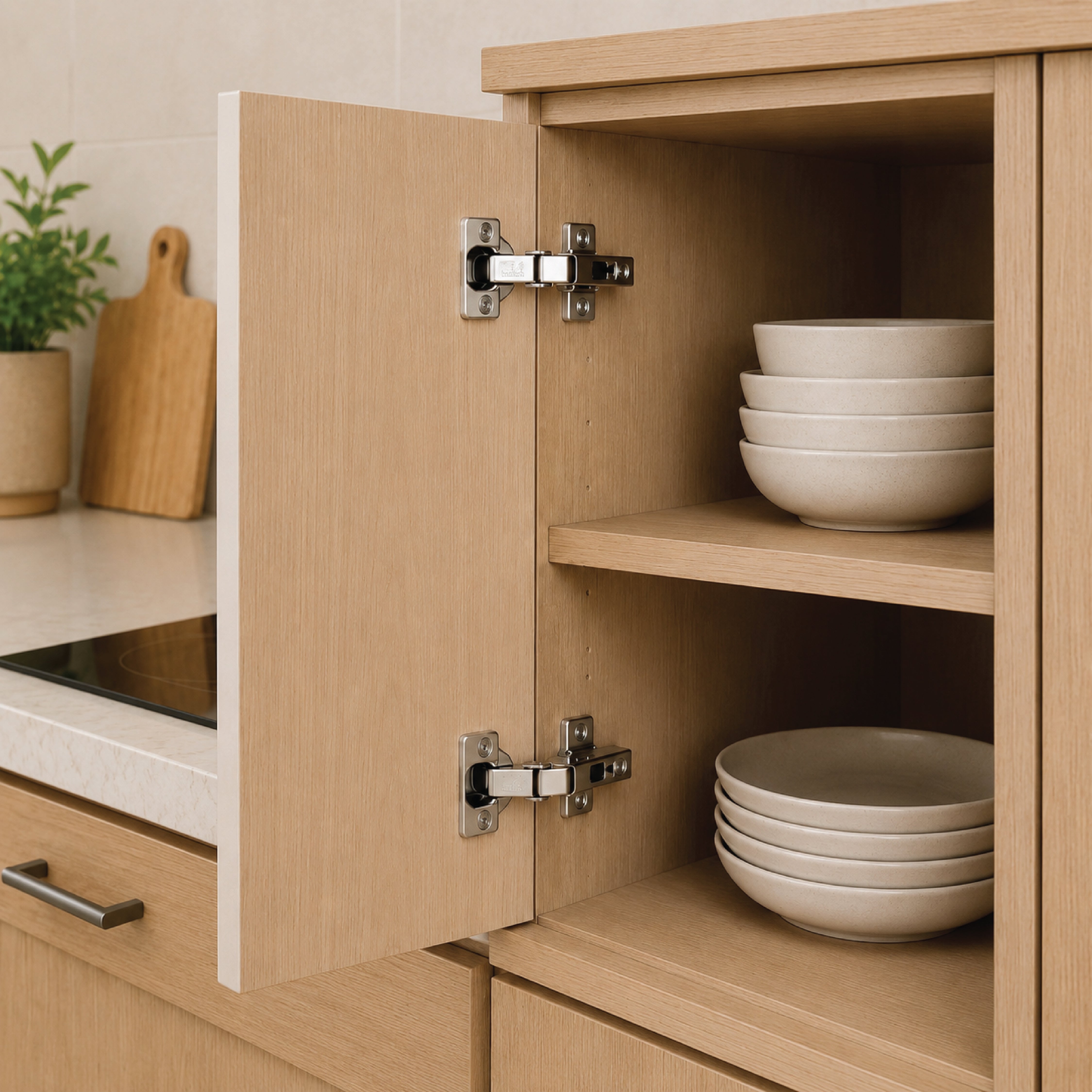 DOMIRA Cabinet Hinges Soft Close 4 Inch Stainless Steel Heavy Duty for Kitchen Cabinets & Furniture Doors (Pack of 2–20)