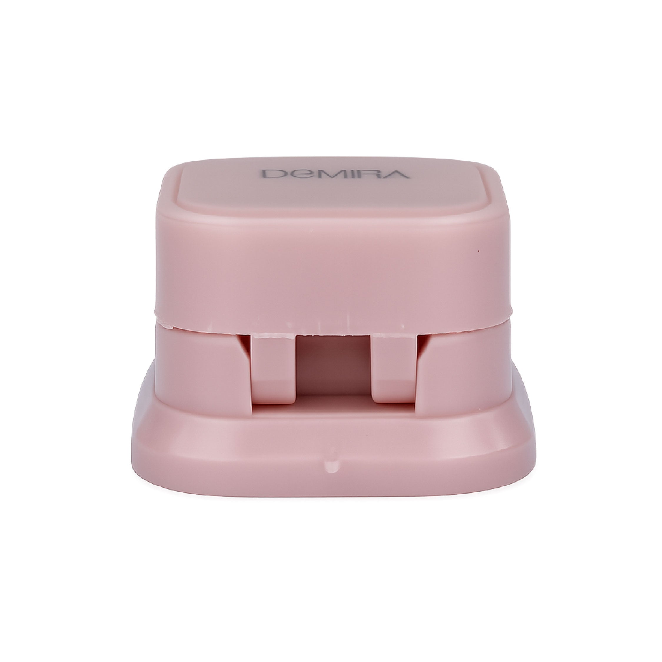 Alternative side view of Pink magnetic
cable clips highlighting durable ABS
construction and space saving desk
cable organiser design.