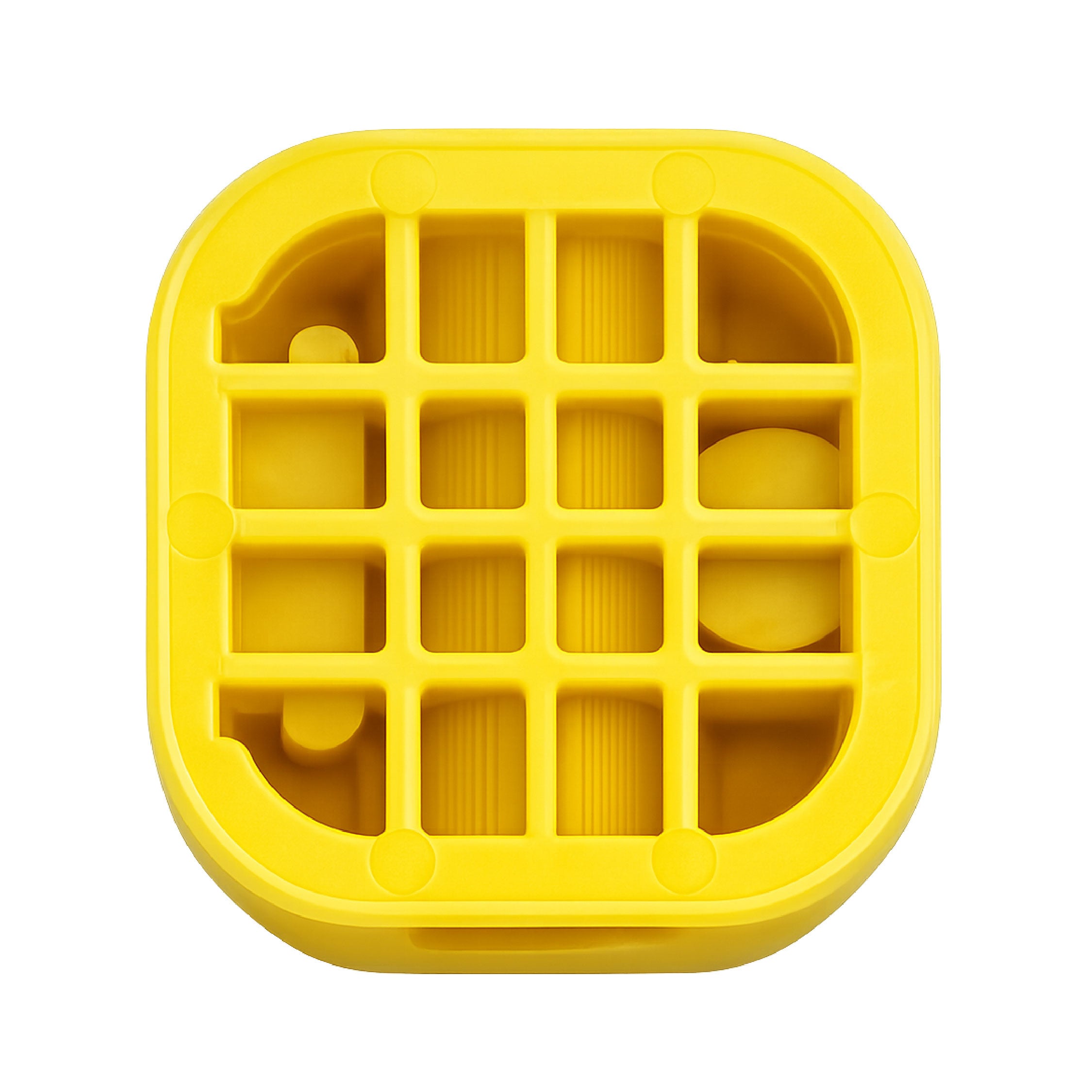 Bottom view of Yellow magnetic cable
clips showing the self adhesive
mounting base designed for desks, walls
and under desk cable management.