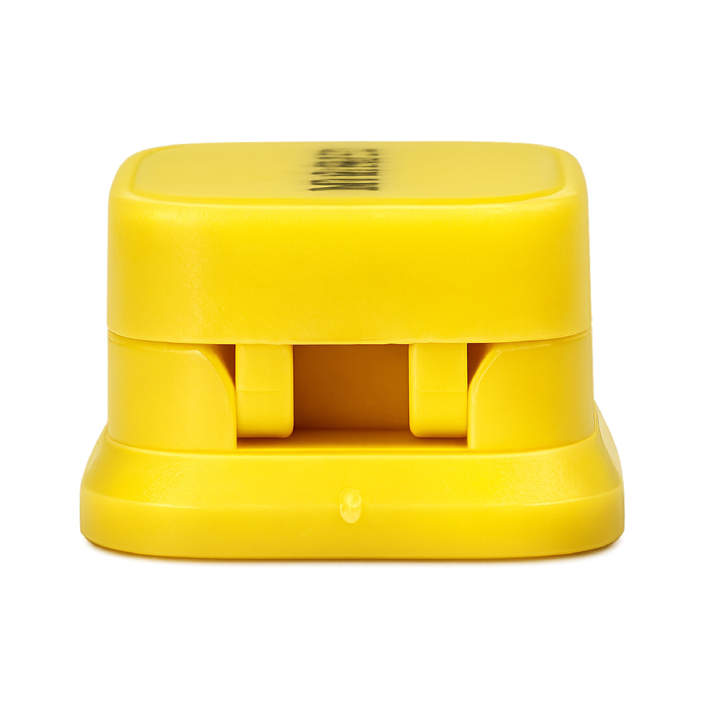 Alternative side view of Yellow magnetic
cable clips highlighting durable ABS
construction and space saving desk
cable organiser design.