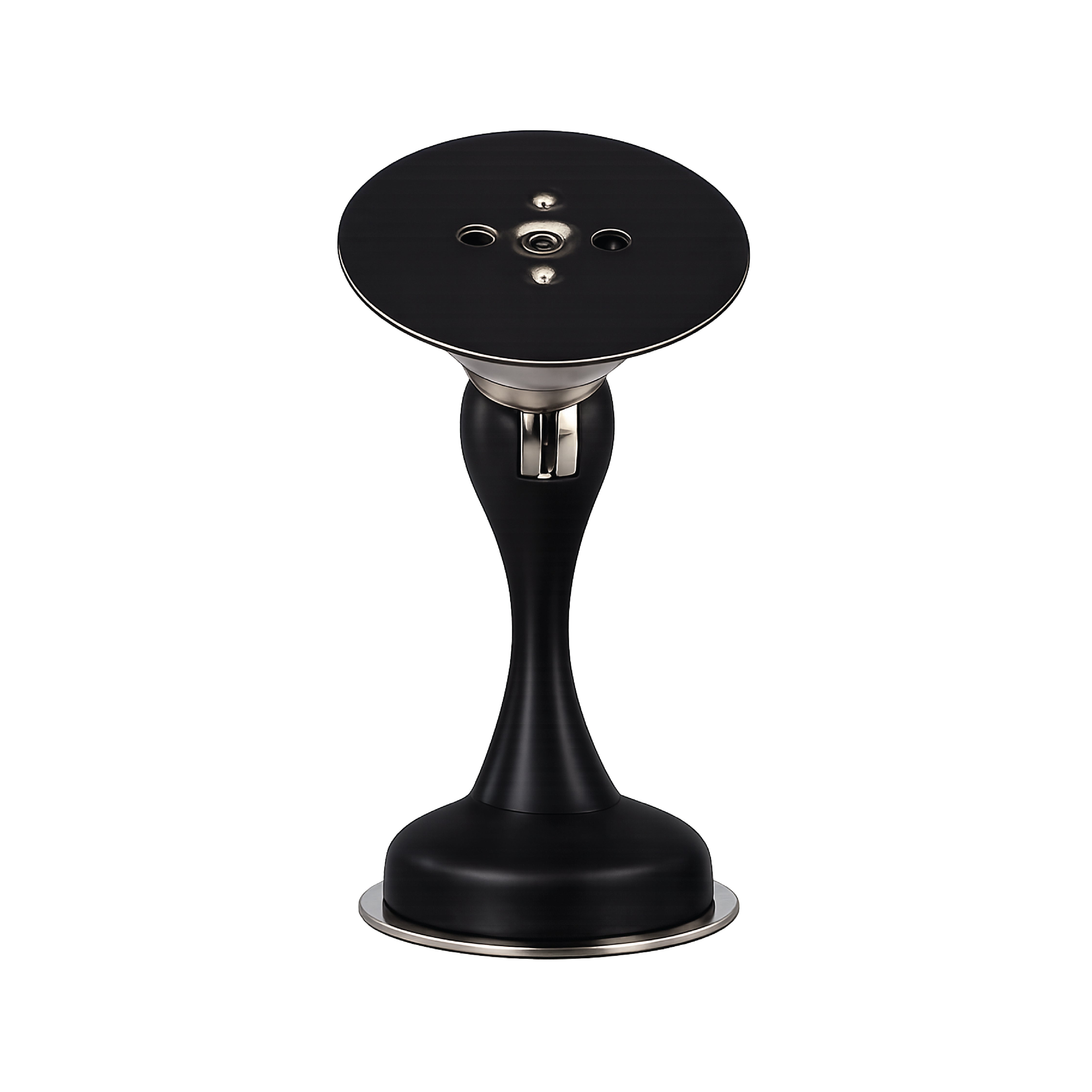 DOMIRA Magnetic Door Stopper Heavy Duty Door Stop Metal Black Finish No Drill Strong Hold 1 Pack