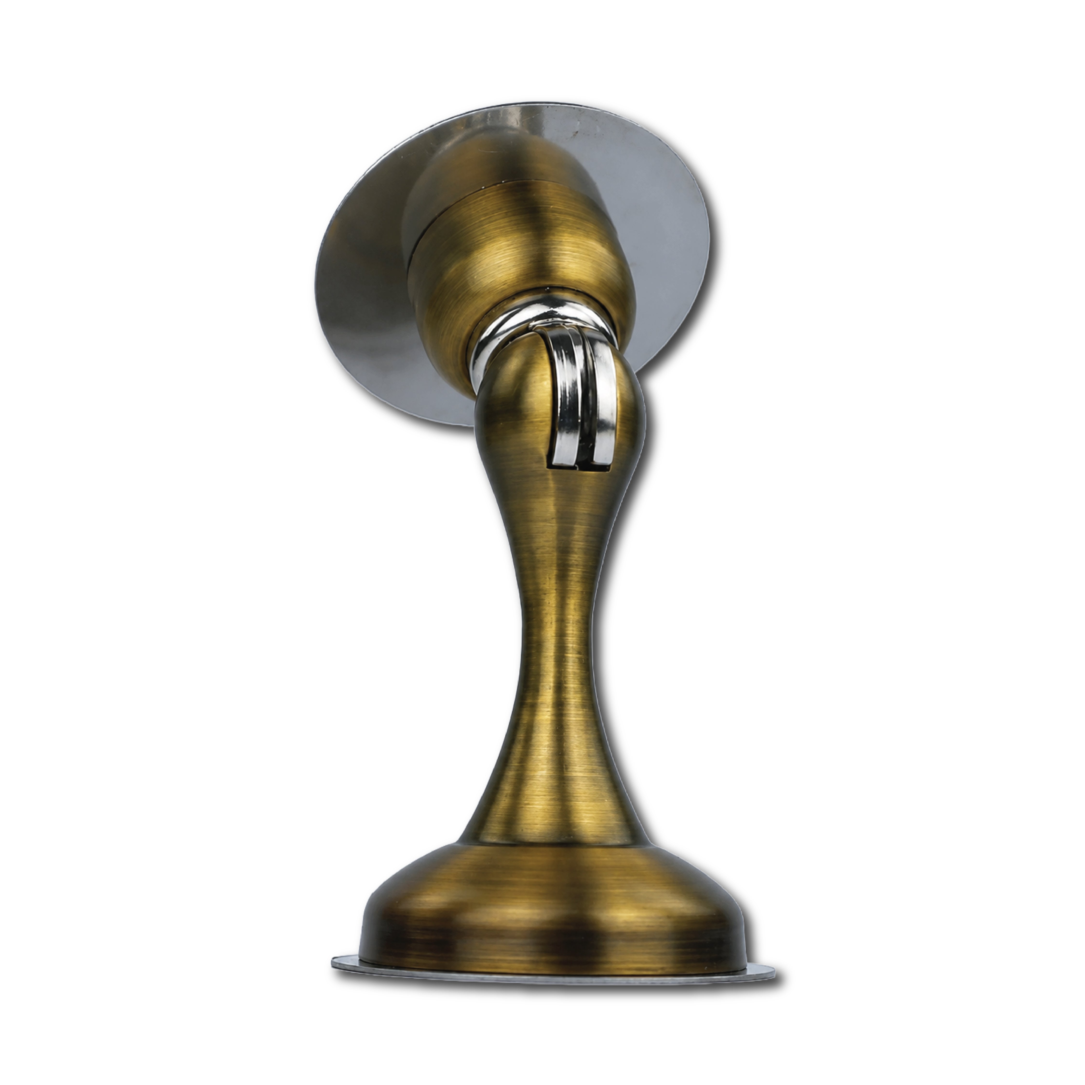 DOMIRA Magnetic Door Stopper Heavy Duty Door Stop Metal Gold Finish No Drill Strong Hold 1 Pack