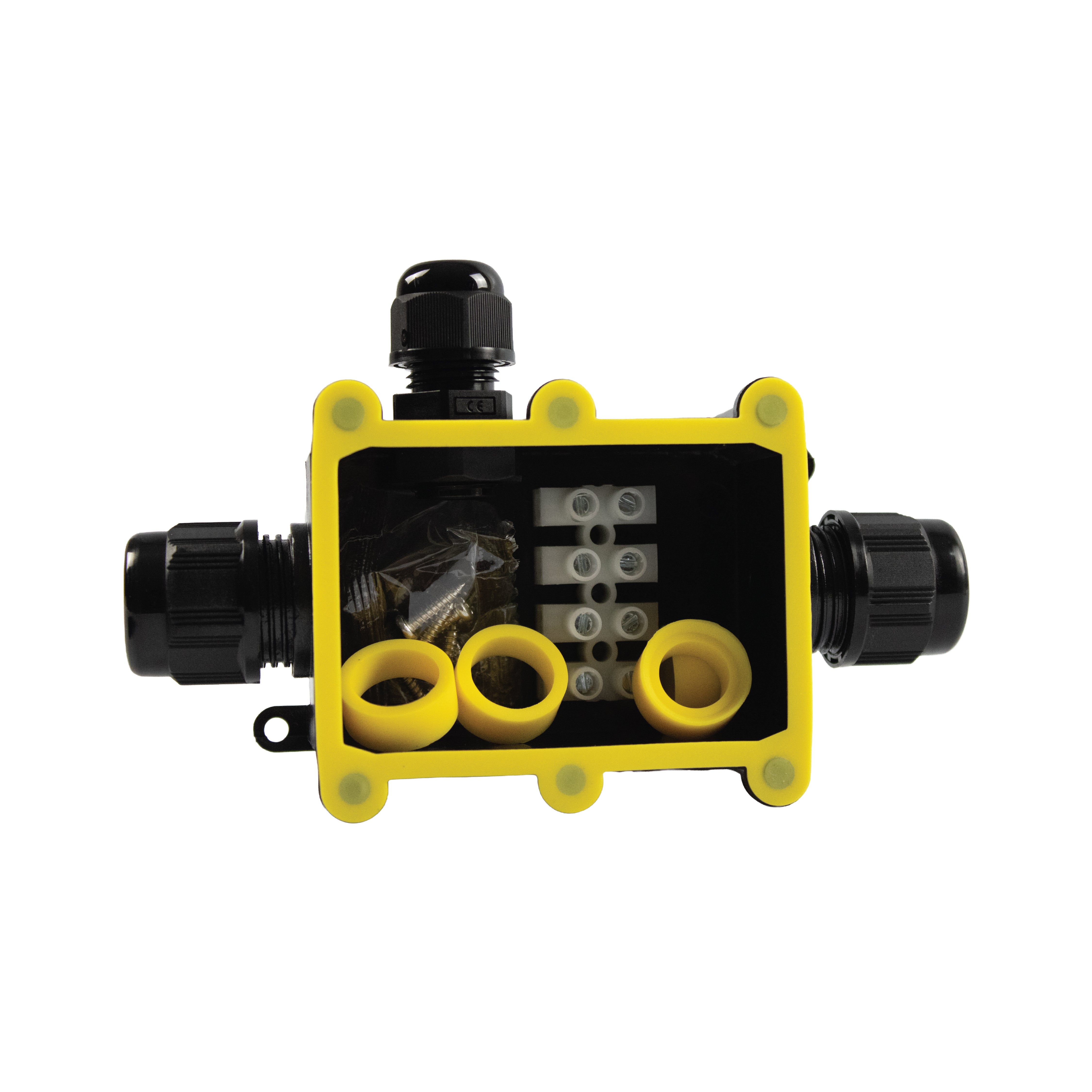 DOMIRA lighting junction box for outdoor electrical connections and cable wiring, 3 way