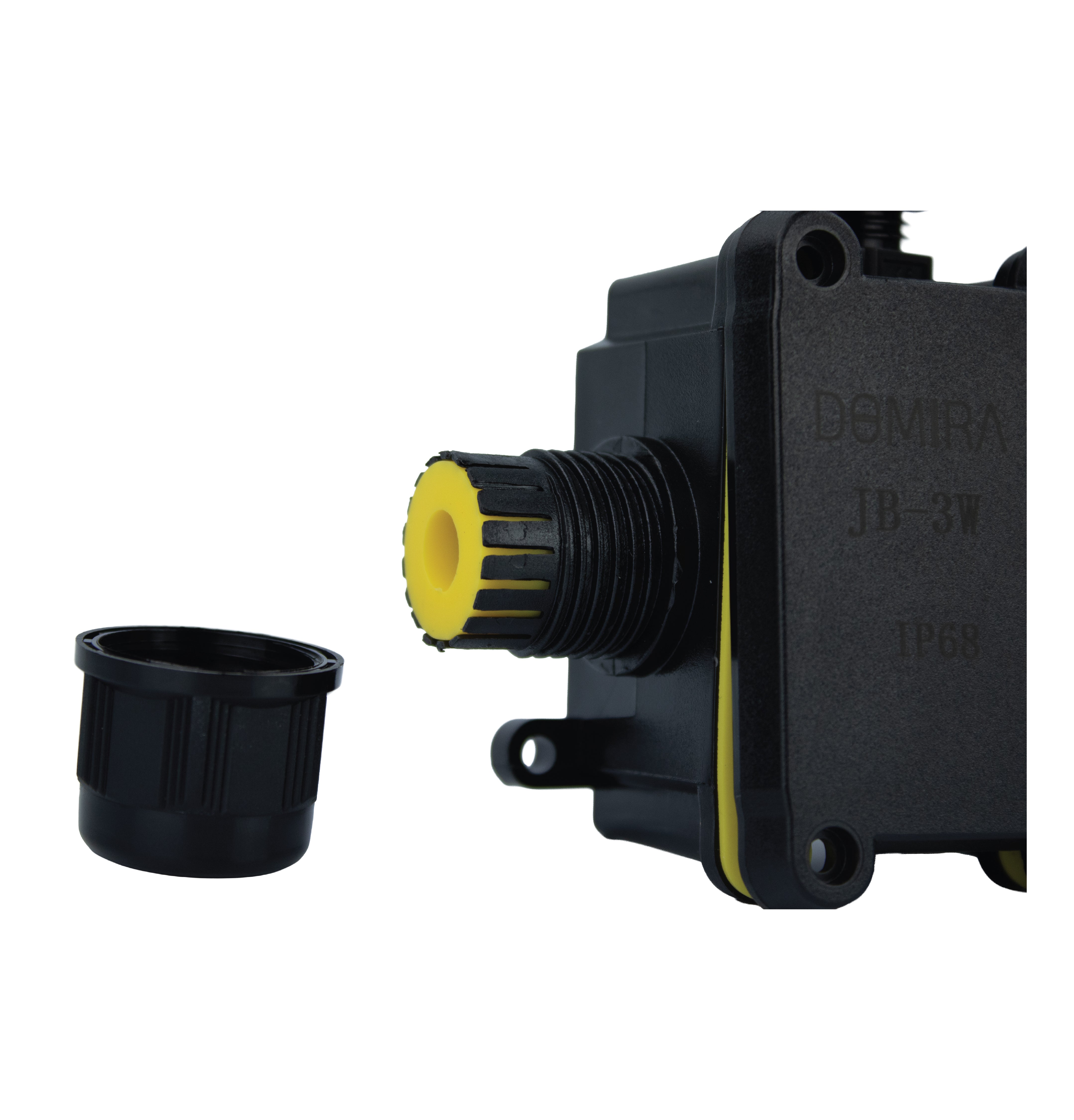 DOMIRA electrical junction box for outdoor electrical connections and cable wiring, 3 way