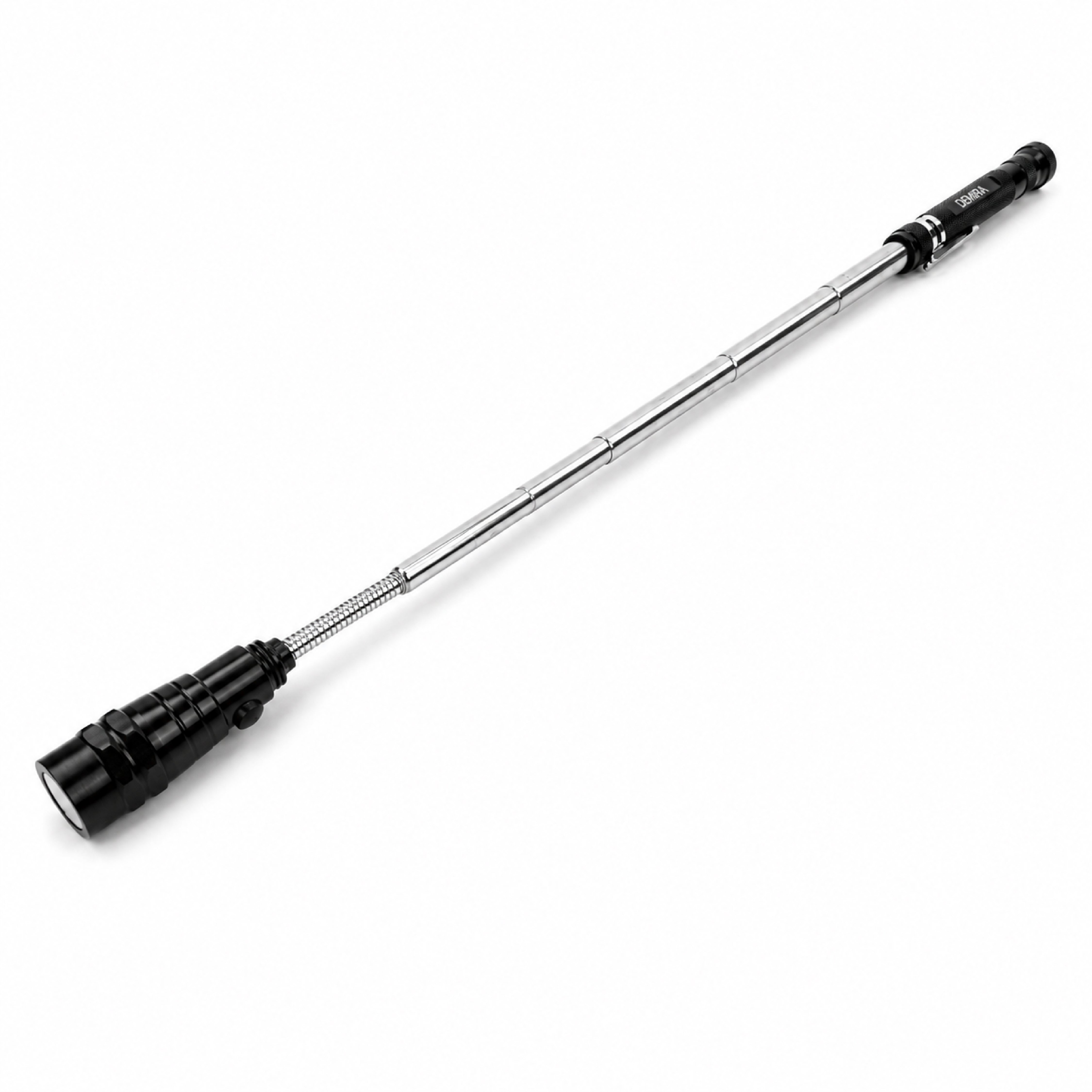 DOMIRA telescopic magnetic pickup tool
fully extended to 570mm, ideal for
reaching deep or awkward spaces during
repairs and maintenance.