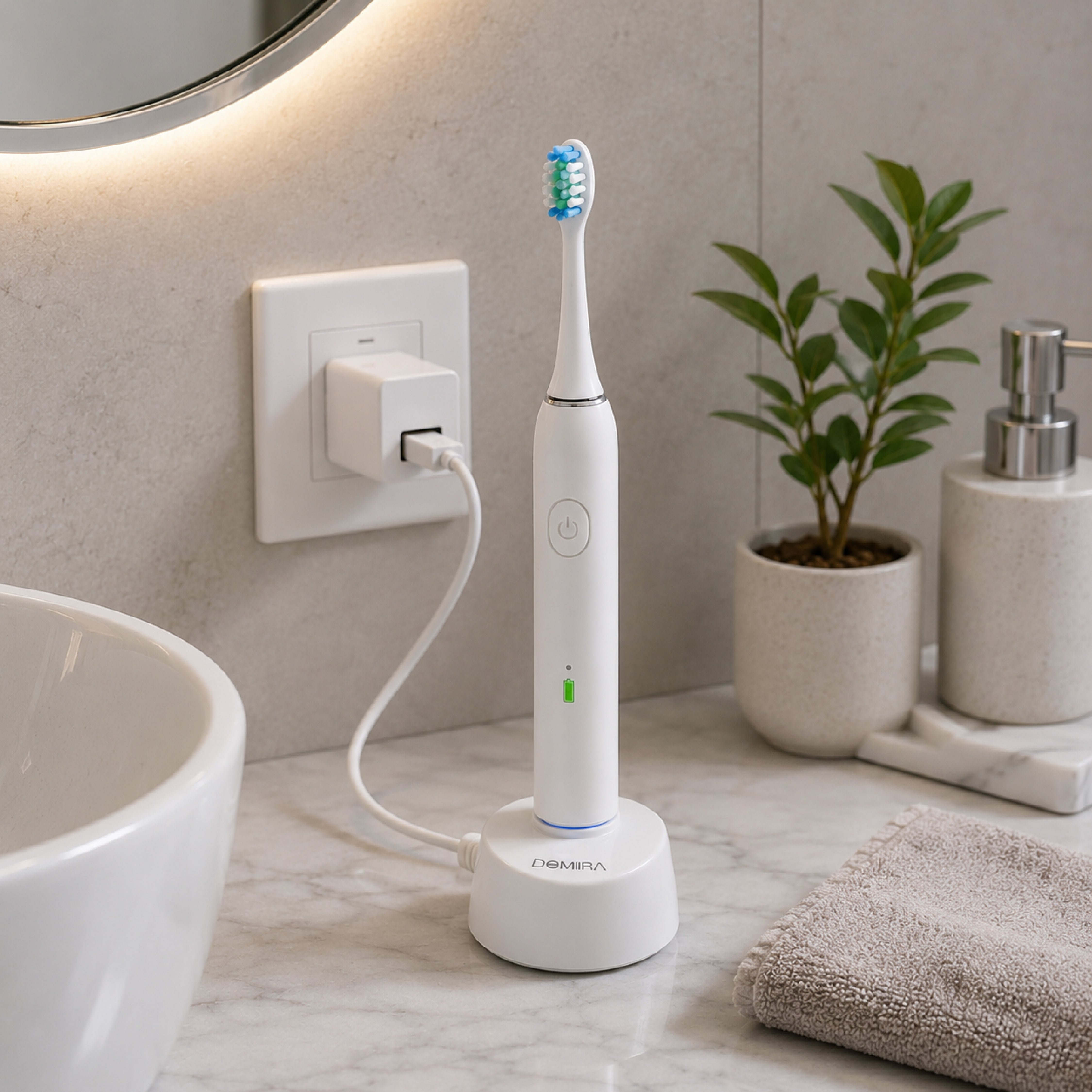 DOMIRA Universal Toothbrush Charger Electric Toothbrush Charger USB Charging Travel Ready 1m Cable