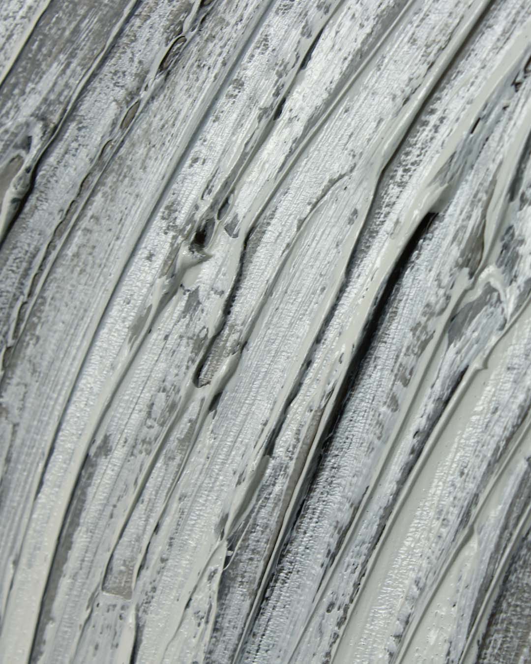 Drift of Light grey and gold LED canvas art close-up of the layered brushwork