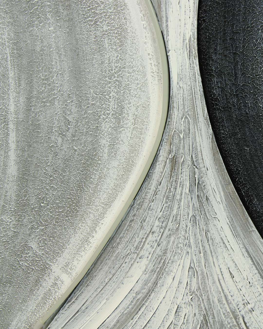 Drift of Light grey and gold LED canvas art close-up of the flowing texture