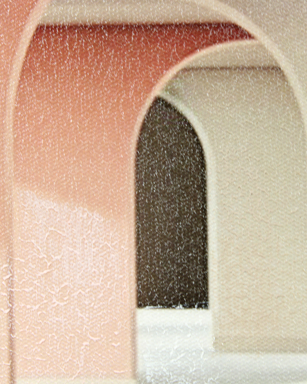 Endless pink arch LED wall art close-up of the layered arches