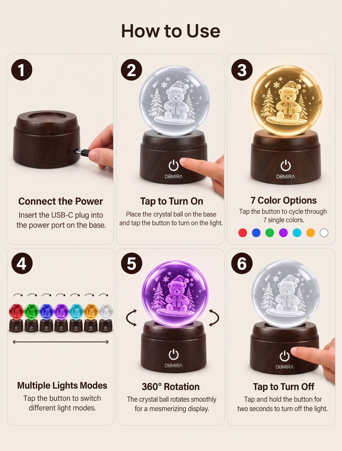 How to use the Wrapped in Wonder crystal globe