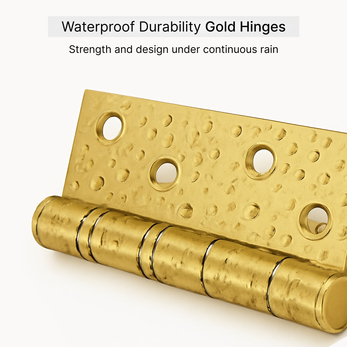 Gold 4 inch cupboard door hinges