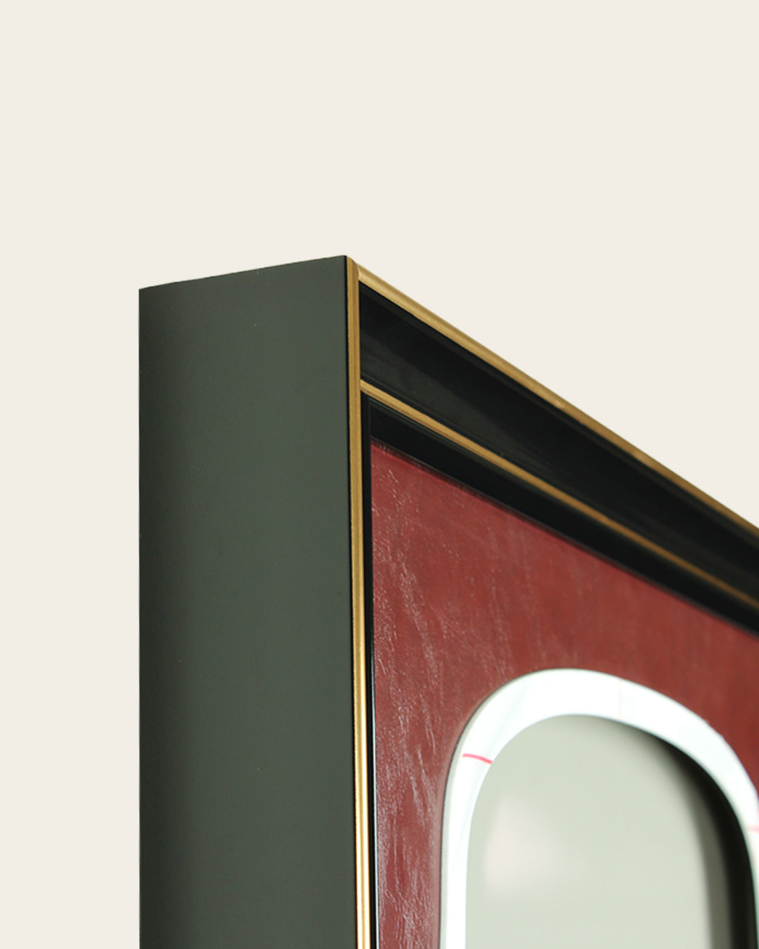 In Vino wine 3D shadow box wall art shadow box frame side profile