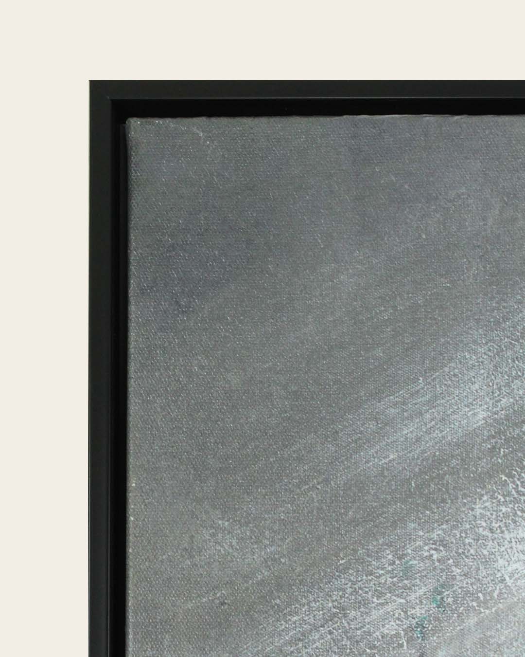 It's in the Air Paris street canvas art black frame corner detail