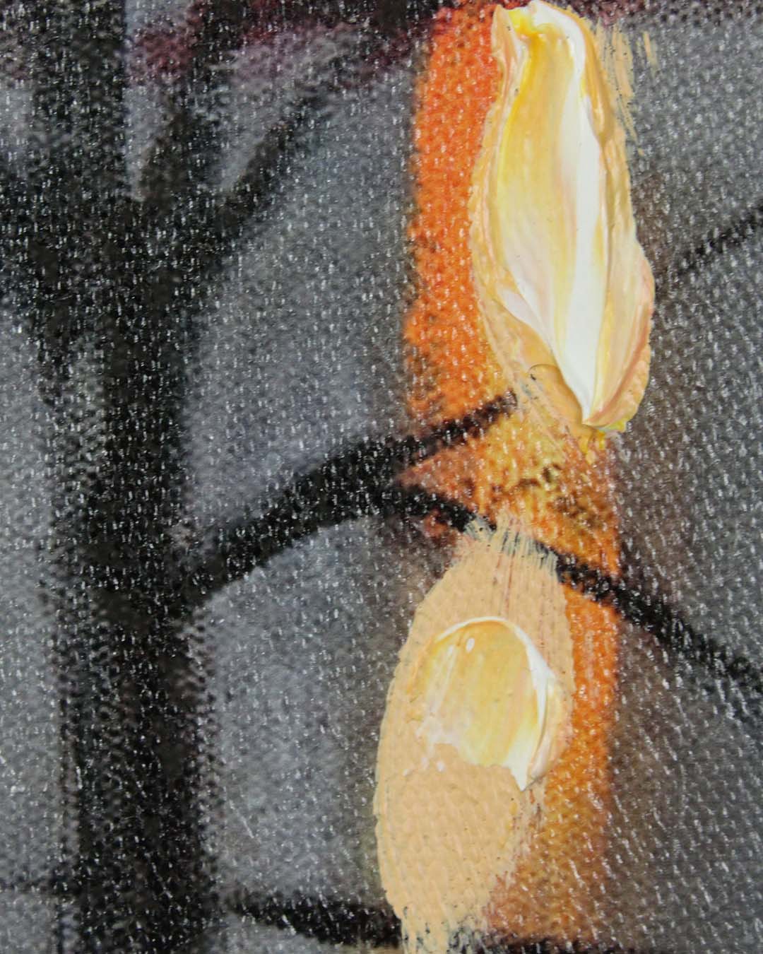 It's in the Air Paris street canvas art close-up of the hand-embellished street lights