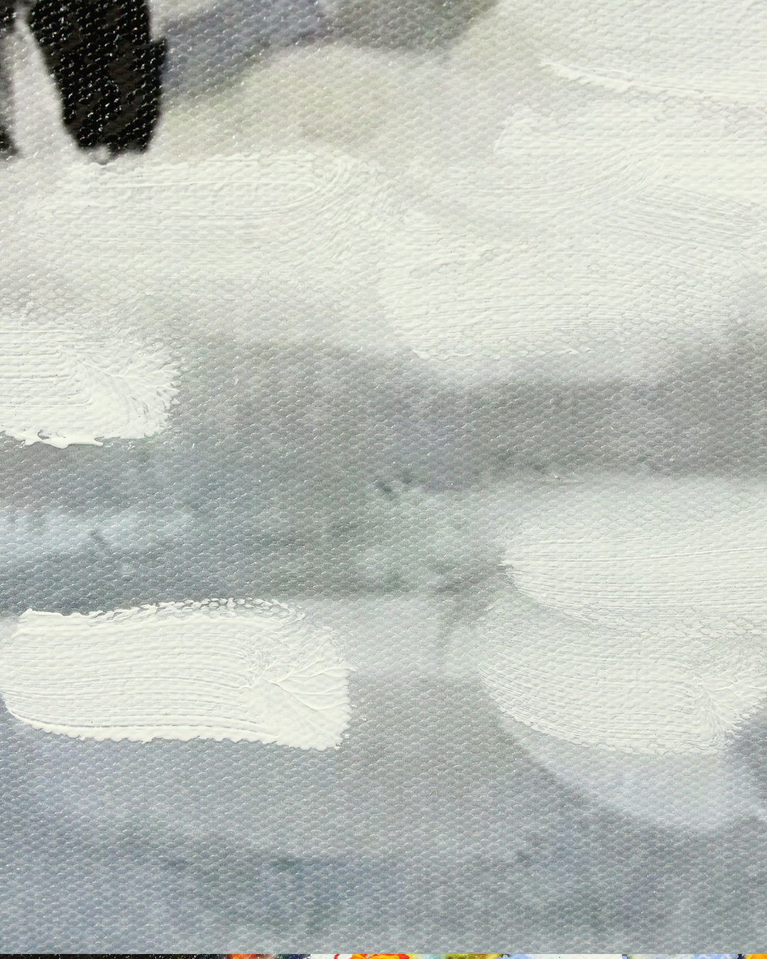 La Terrasse parisian bistro wall art close-up of the street brushwork
