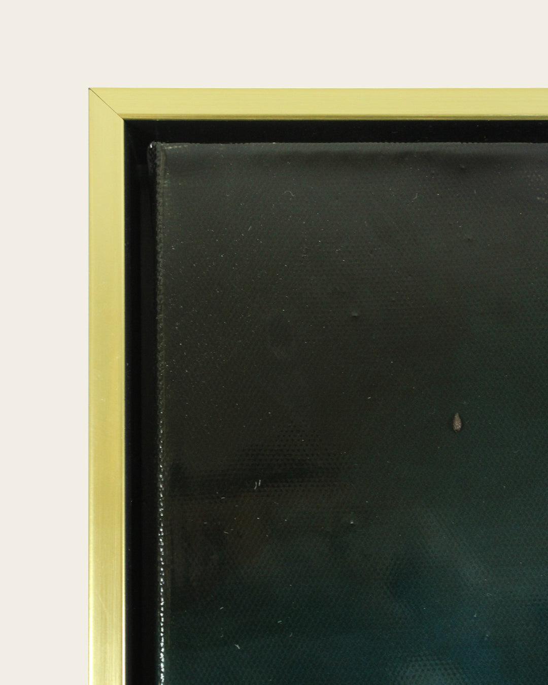 Lapis Aloft butterfly resin wall art gold and black frame corner detail