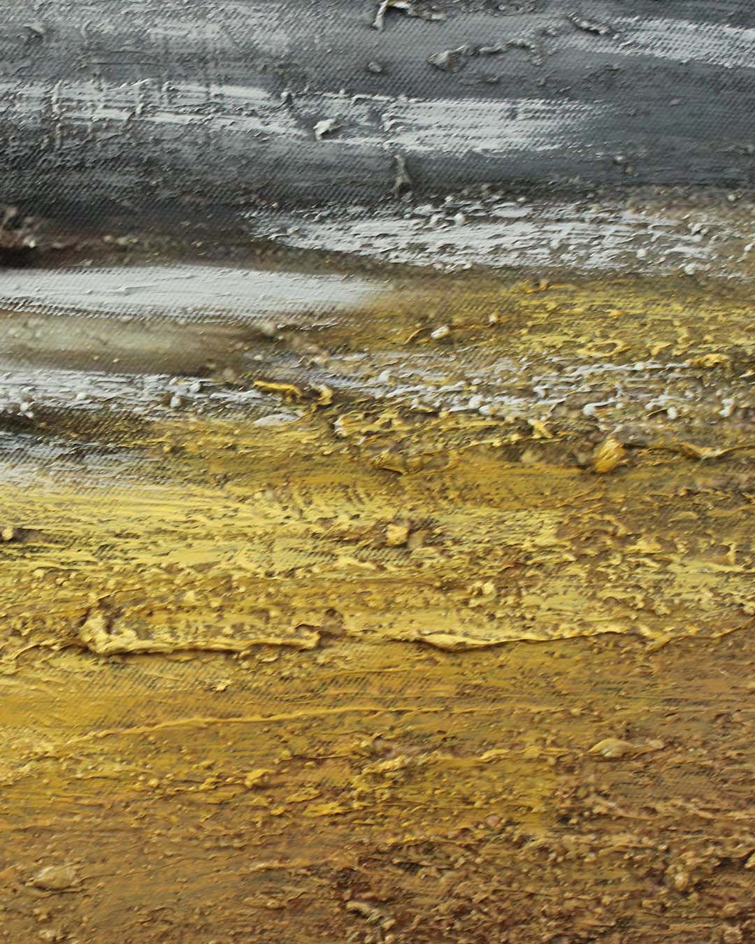 Ondine seaside figure painting close-up of the brushwork