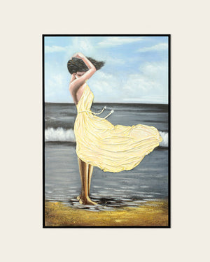 Ondine seaside figure painting front view
