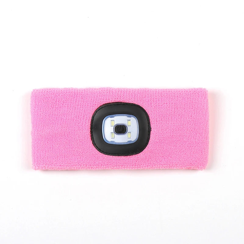 USB Rechargeable, Warm Knitted Design, 4 Light Settings, High Visibility for Outdoor Activities, Available in Multiple Colors