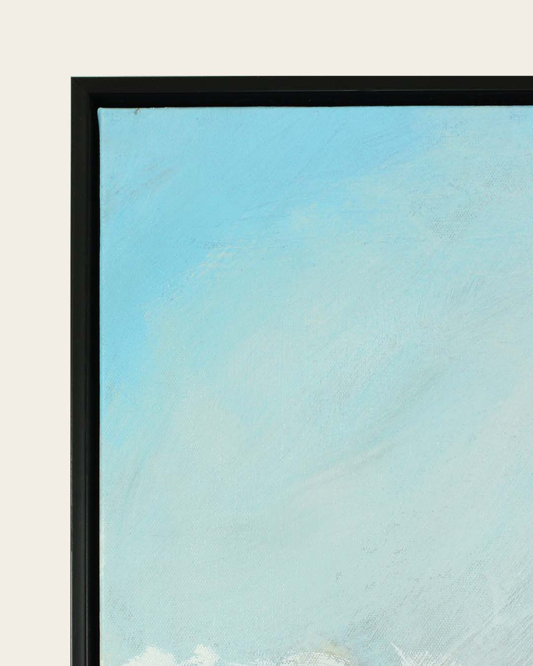 Regatta modern yacht painting for coastal interiors frame corner detail