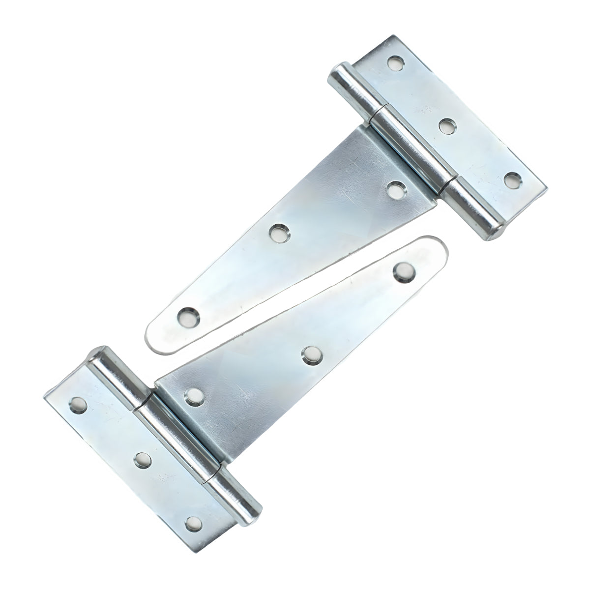 Silver galvanized tee hinges for shed door use