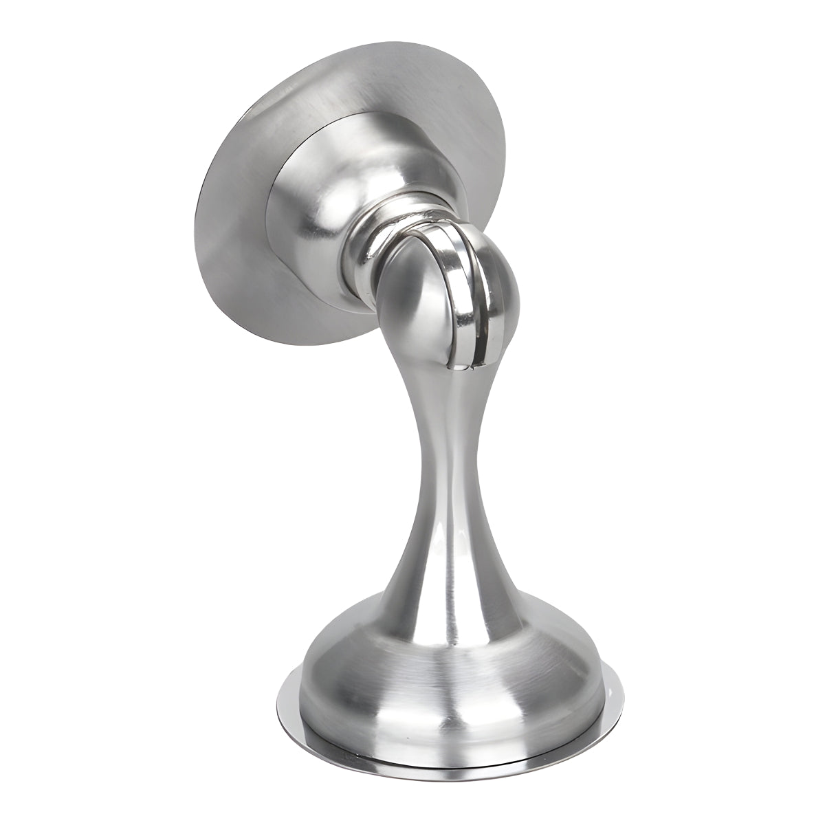 Silver magnetic door stopper for home use